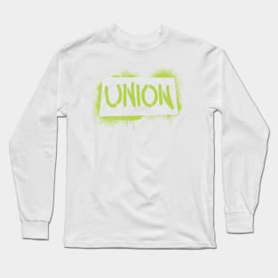 union stencil - green Long Sleeve T-Shirt
